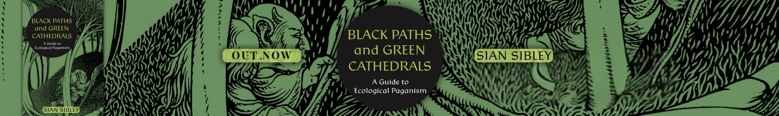 Black Paths and Green Cathedrals banner - out now